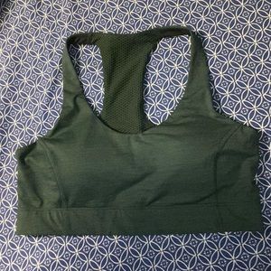Outdoor Voices “Doing Things” Green Sports Bra
